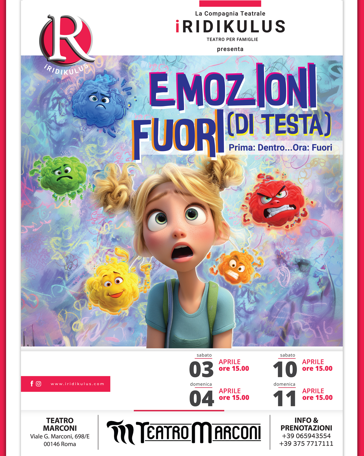 Locandina Emozioni fuori di testa