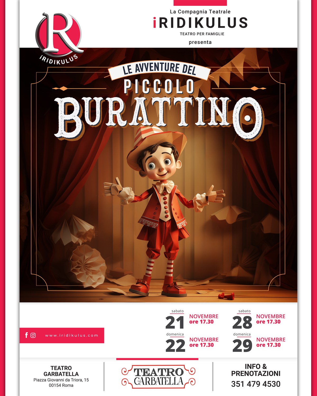 Locandina Le avventure del piccolo Burattino